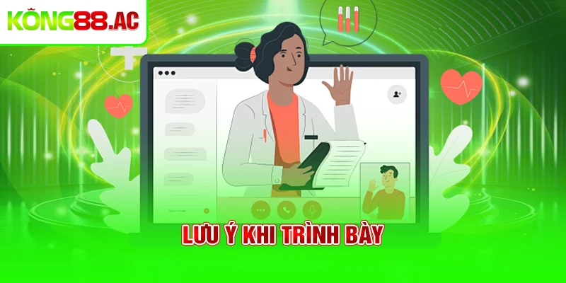 Lưu ý khi trình bày